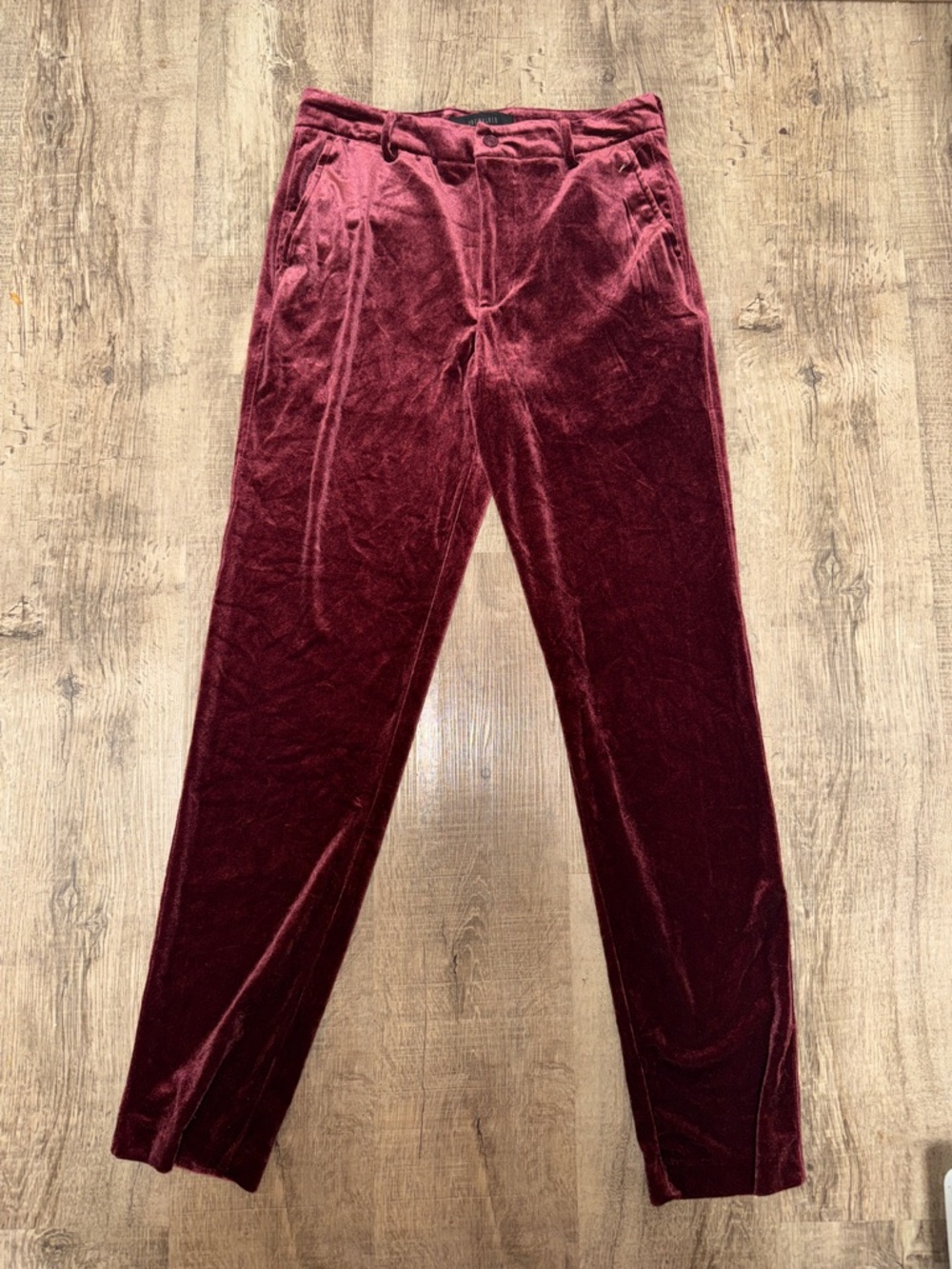 Women's Corduroy Trousers in Burgundy